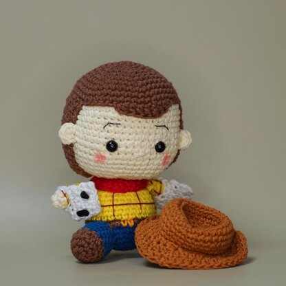 Baby Woody Toy Story amigurumi crochet pattern