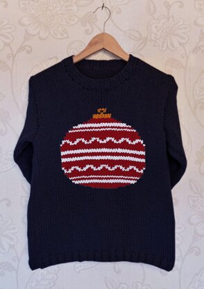 Intarsia - Christmas Bauble Chart - Adults Sweater