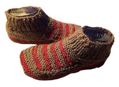 Cozy Home Slippers For Him Knitting Pattern