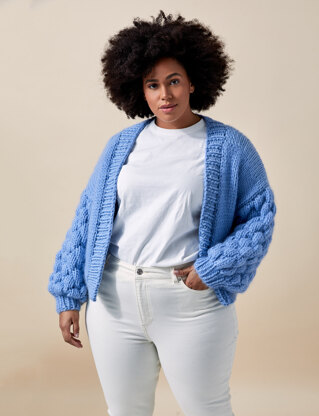 Made with Love - Tom Daley Bubble L-XL Cardigan Knitting Kit