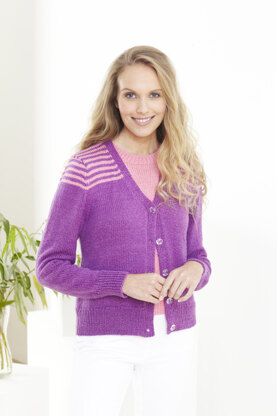 Ladies Cardigan & Top in King Cole Finesse Cotton Silk DK - 5628 - Leaflet