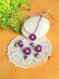 Daisy flower earrings, pendant and finger ring