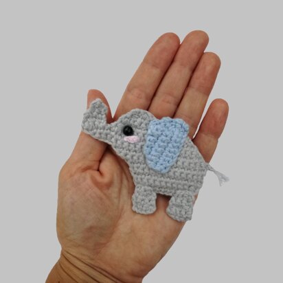 Elephant Applique Crochet