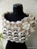 Elegant Beige Cowl With Flower