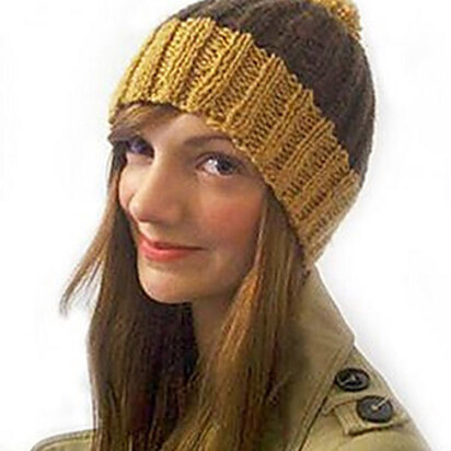 Debbie Bliss Ribbed Bobble Hat PDF (Free)