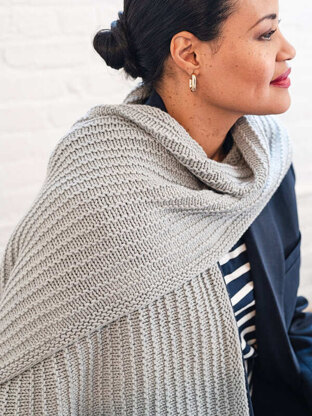 Cantilever Wrap in Berroco Merino 401 - Downloadable PDF