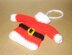 Santa sweater ornament