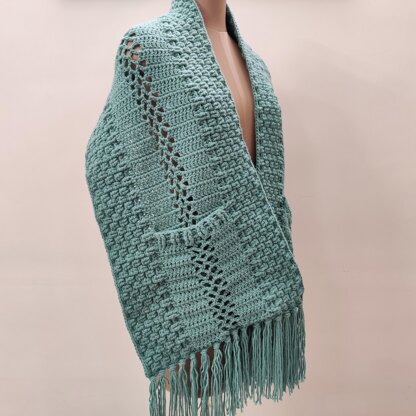 I Love Texture Pocket Shawl