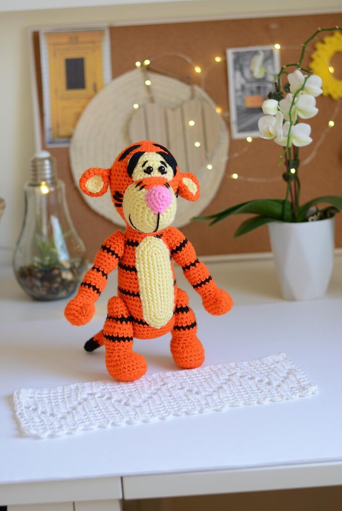 Sweet Tigger Crochet pattern by Lilia Shaevitch | LoveCrafts