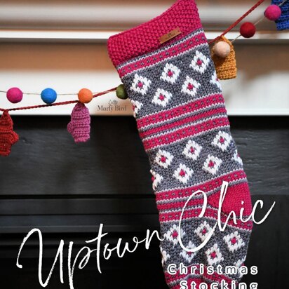 Uptown Chic Knit Christmas Stocking