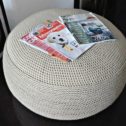 DIY Tutorial XXXL Large Crochet Pouf