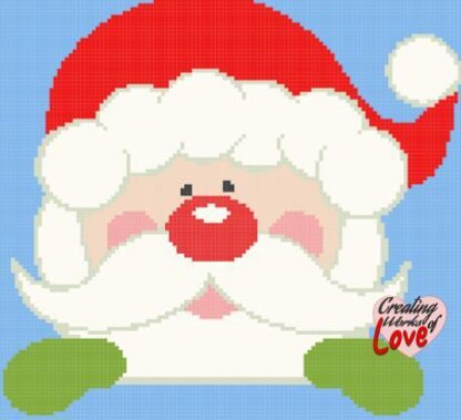 Santa Head Stitch Graph