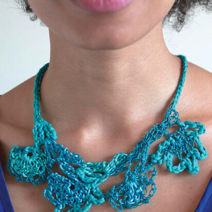 Betty Necklace in Berroco Mixer - Downloadable PDF