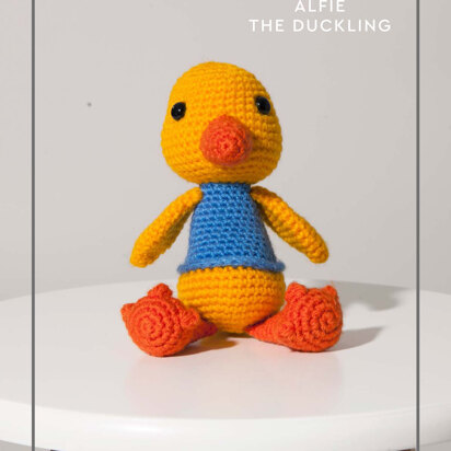 "Alfie the Duckling" - Free Crochet Pattern For Toys in Paintbox Yarns Simply DK - 012