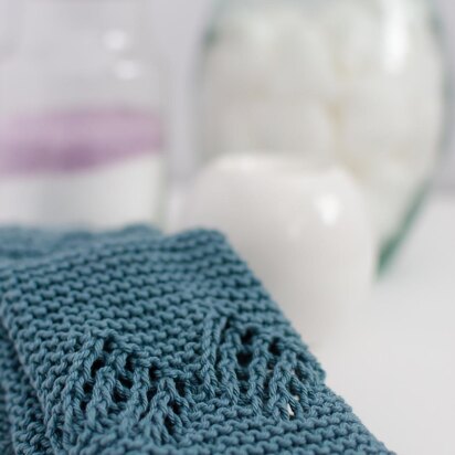 Diamond Edged Spa & Dish Cloth - knitting pattern