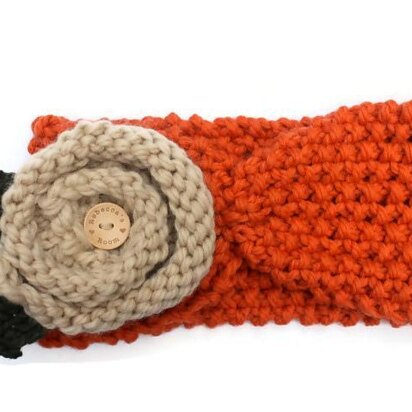 Chunky Headband with Flower