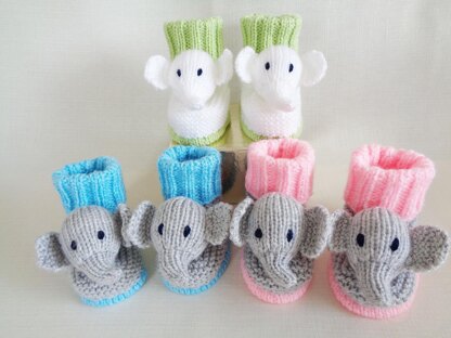 Elephant Baby Booties