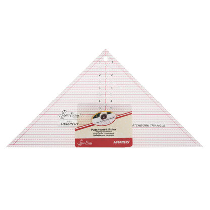 Sew Easy Ruler: Quilting: 90 Degree Triangle: 7.5 x 15.5in
