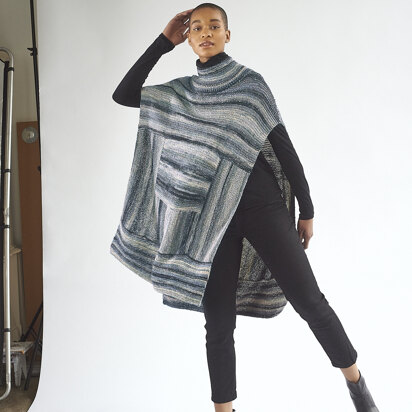 Marjoram Poncho in Berroco Sesame - Downloadable PDF