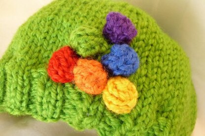 Rainbow Bobble Beanie