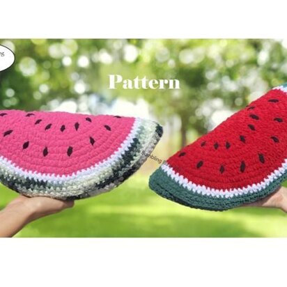 Plush Watermelon Slice Crochet Pattern