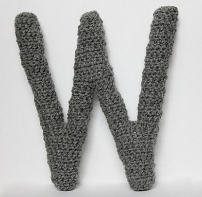 Capital W Alphabet Letter Pattern