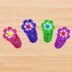 Crochet Flower Hair Clip Pattern PDF + Video Tutorial