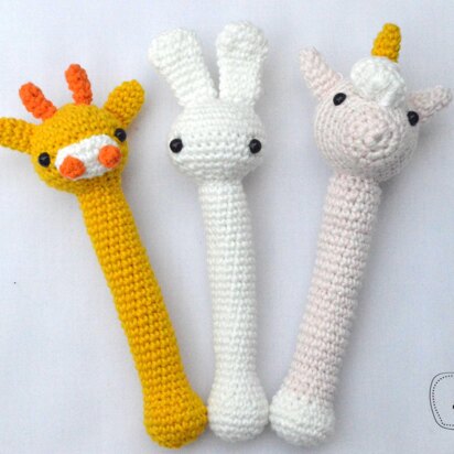 Baby Rattle crochet toy amigurumi pattern