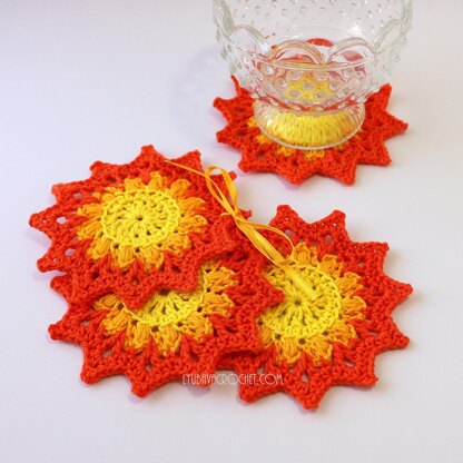 Crochet Coasters "Flashlight"