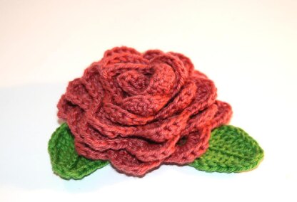 Rose and Leaves Embellishment