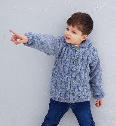 Baby boy hooded on sale cardigan