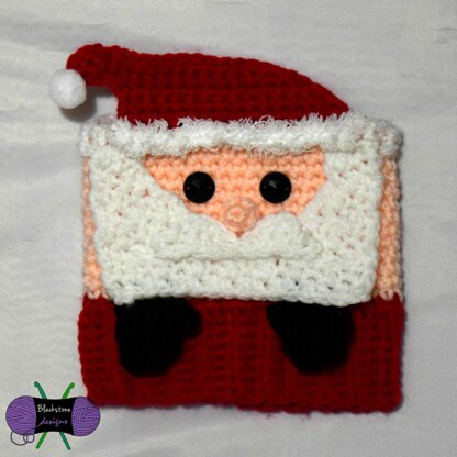 Peeping Santa Boot Cuffs