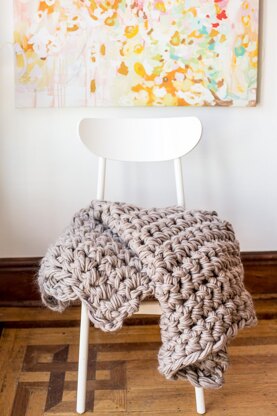 Finger Crochet Blanket - Sweet Red Poppy