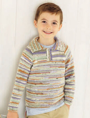 Roll Neck and Collar Sweaters in Sirdar Snuggly Baby Crofter DK - 4753 - Downloadable PDF