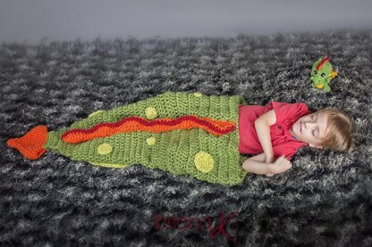 Dragon Tail Blanket and Buddy Crochet pattern by Briana K LoveCrafts