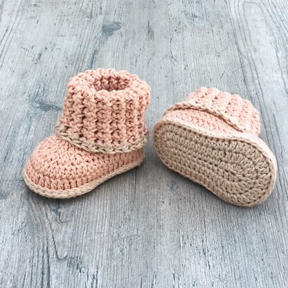 Cuffed Baby Booties