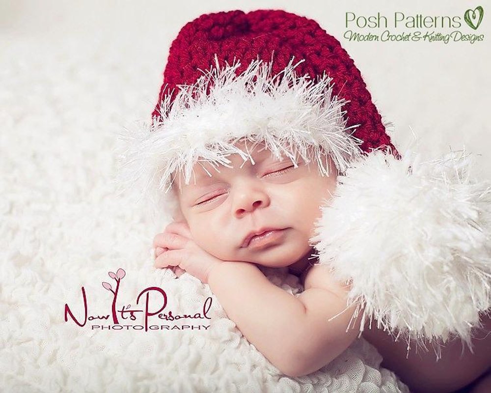 Baby santa best sale hat crochet pattern