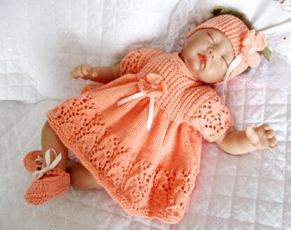 Dolls Clothes Dress Set knitting pattern