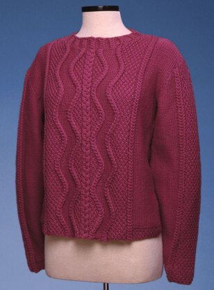 Zig Zag Cable Pullover #153