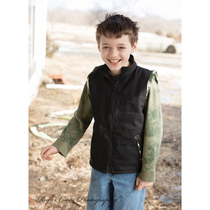 Rebecca Page Children's Riley Vest Pattern - Downloadable PDF