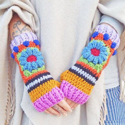 Llawen Fingerless Gloves