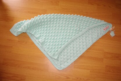 Blowing bubbles baby blanket