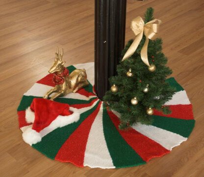 Tree Skirt in Plymouth Yarn Holiday Lights - 2518 - Downloadable PDF