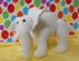 NURSERY WHITE ELEPHANT TOY KNITTING PATTERN - MADMONKEYKNITS