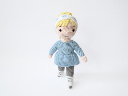 Imogen the Ice Skater Amigurumi Doll