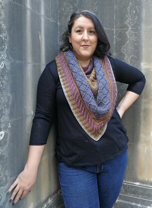 Metallic Twist Shawl