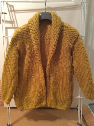 Ladies easy knit chunky cardigan