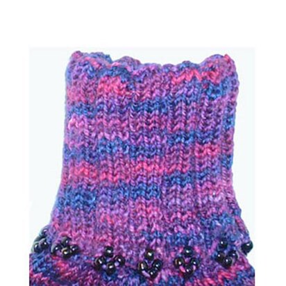 Beaded Cuff Sock