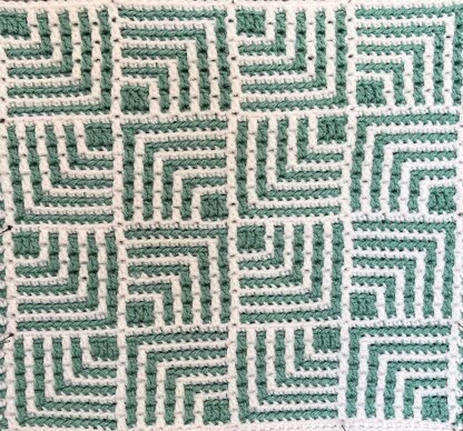 Dazzle Mosaic Crochet Blanket