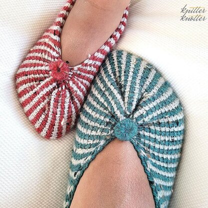 Tunisian Slippers from a Rectangle